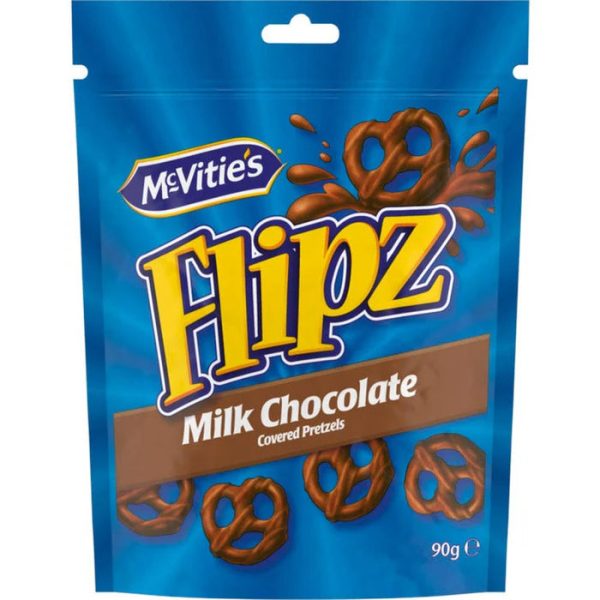 Flipz Pretzels Milk Chocolate 90g on Sale