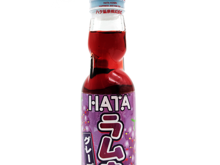 Hatakosen Ramune Soda Grape 200ml Online now