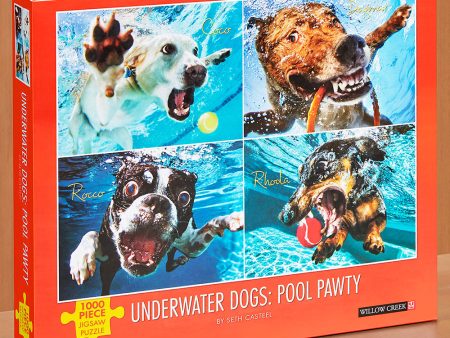 Willow Creek Press 1,000 Piece Jigsaw Puzzle,  Pool Pawty  by Seth Casteel on Sale