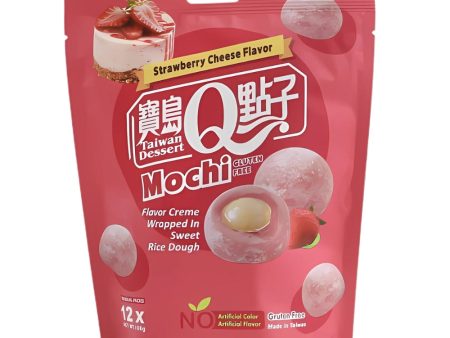 Q Brand Mochi Strawberry Cheese 180g For Sale