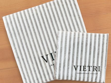 Vietri Papersoft Napkins, Capri Grey Stripe For Discount