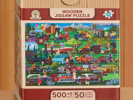 500 Piece Jigsaw Puzzle, Vintage Cars Cheap