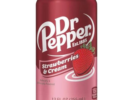 Dr Pepper Strawberries & Cream 355ml Discount