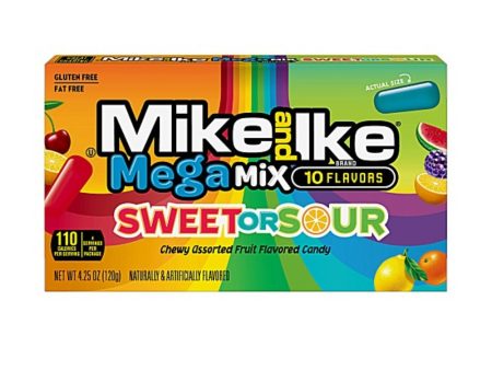 Mike and Ike Mega Mix Sweet or Sour 120g Online now