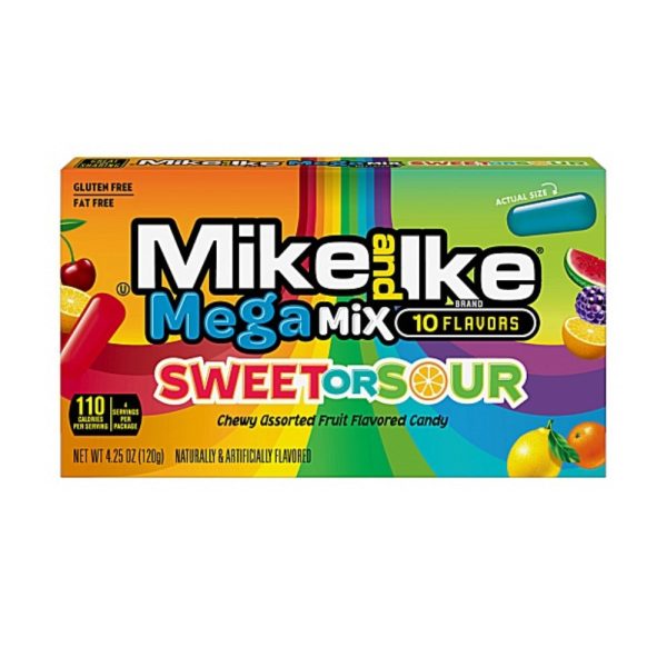 Mike and Ike Mega Mix Sweet or Sour 120g Online now