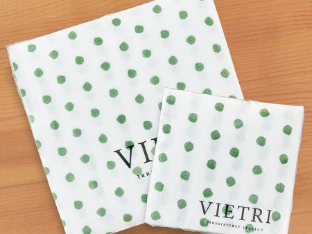 Vietri Papersoft Napkins, Green Dot Hot on Sale