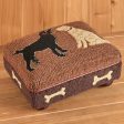 Chandler 4 Corners 14  x 18  Hooked Top Footstool, Dog Bones Sale