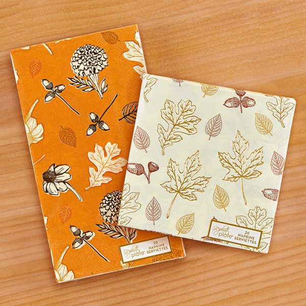 Sophistiplate Paper Napkins & Guest Towels, Harvest Garden Supply