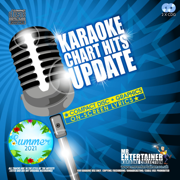 Mr Entertainer Karaoke Chart Hits Update - Summer 2021 For Sale