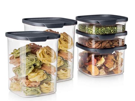 Tupperware® Ultra Clear® Square | 5-piece Set For Sale