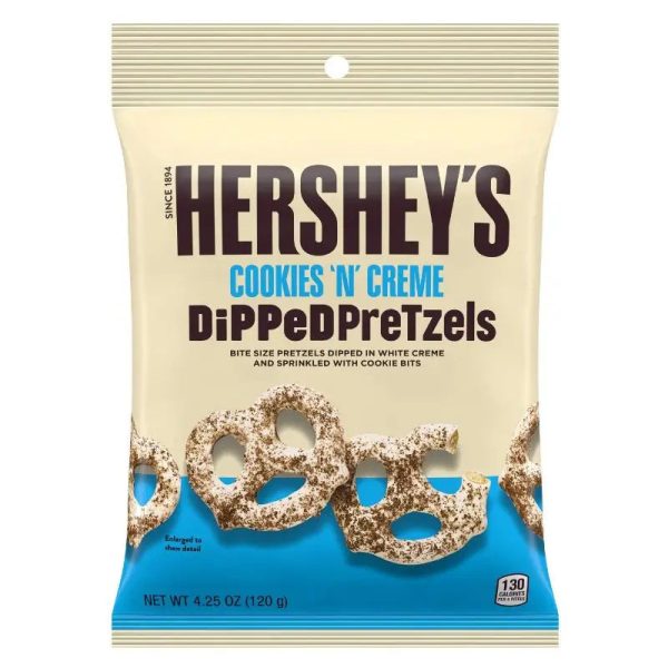 Hershey s Dipped Pretzels Cookies  n  Creme 120g Sale