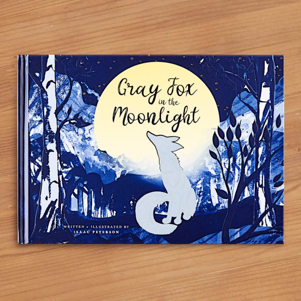 Gray Fox in the Moonlight  Children s Book by Isaac Peterson For Sale