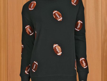 Shiraleah Fancy Football Sweatshirt Hot on Sale