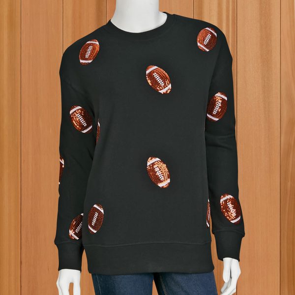 Shiraleah Fancy Football Sweatshirt Hot on Sale