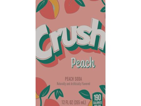 Crush Soda Peach 355ml Supply