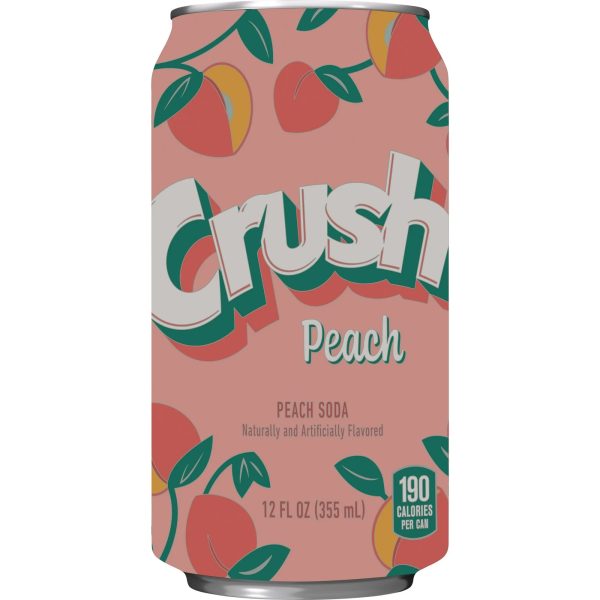 Crush Soda Peach 355ml Supply