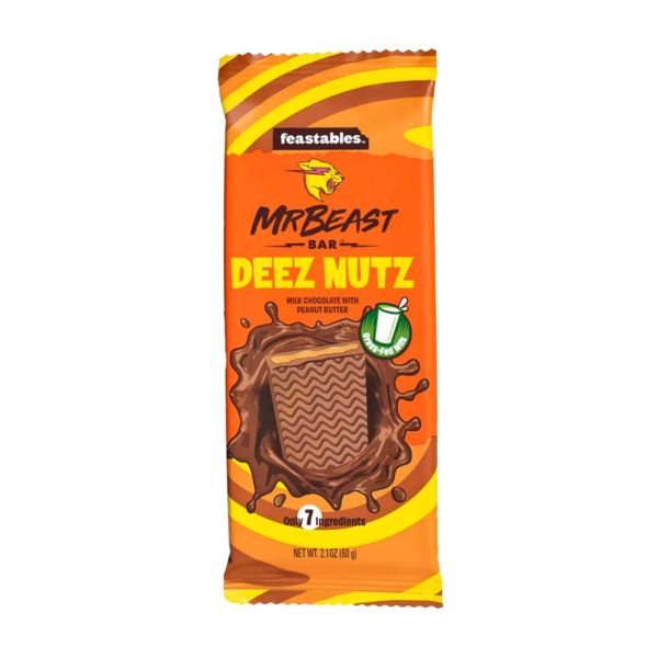 Mr Beast Feastables Chocolate Bar Deez Nutz 35g Sale