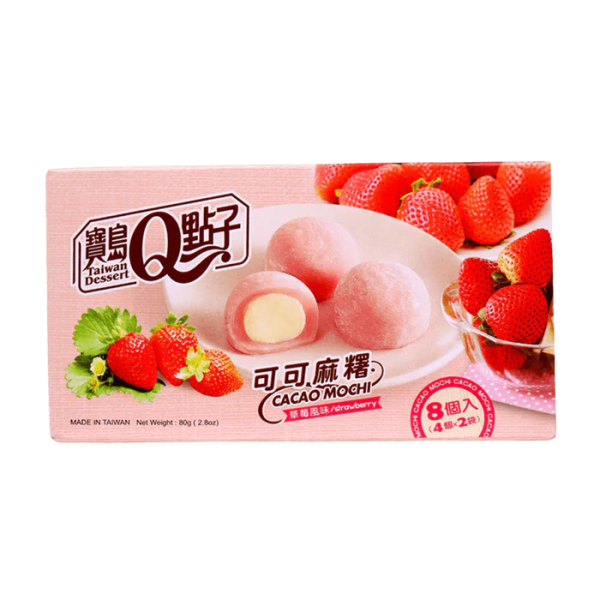 Q Brand Mochi Cocoa Strawberry 80g Discount