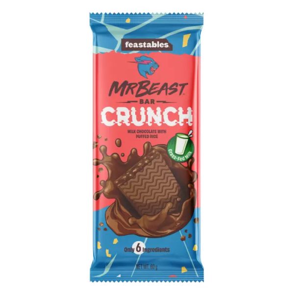 Mr Beast Feastables Chocolate Bar Crunch 60g Discount