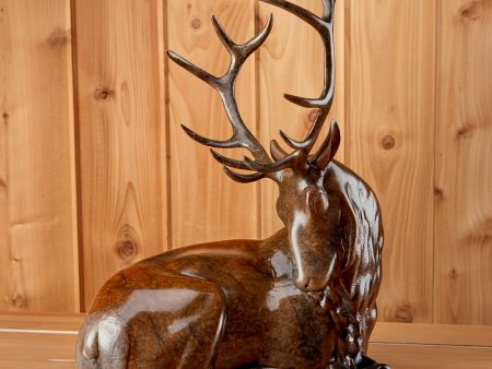 Summit  Bronze Elk Sculpture by Joshua Tobey Hot on Sale