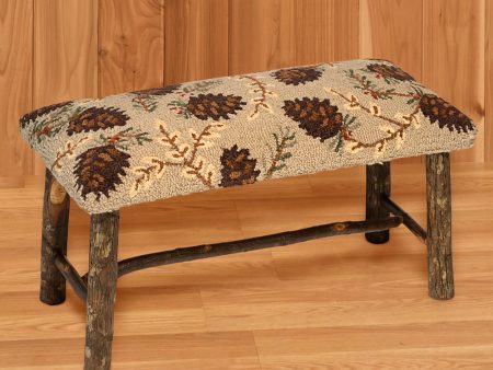 Chandler 4 Corners 32  Hickory Bench, Northwoods Cones Online Hot Sale