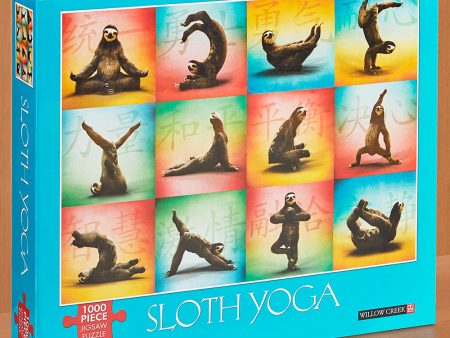 Willow Creek Press 1,000 Piece Jigsaw Puzzle,  Sloth Yoga  For Discount