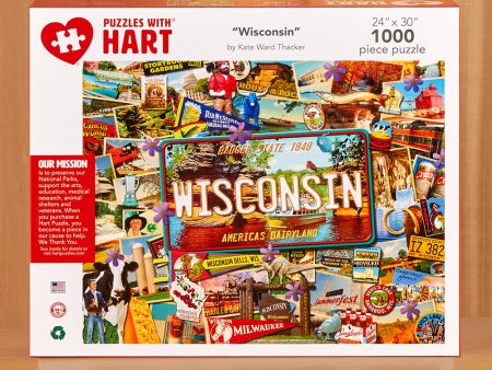 1,000 Piece Jigsaw Puzzle, Wisconsin Hot on Sale