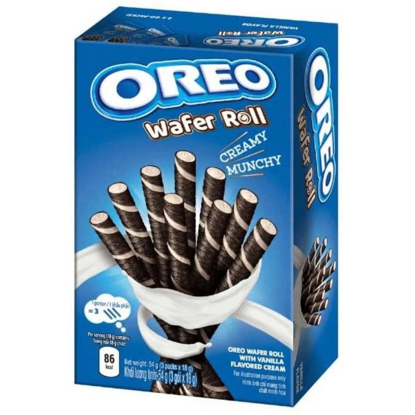 Oreo Wafer Roll Vanilla 54g (Oštećena ambalaža) Online Hot Sale