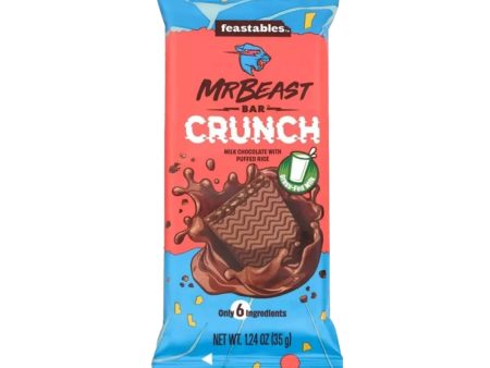 Mr Beast Feastables Chocolate Bar Crunch 35g For Cheap