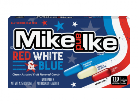 Mike and Ike Red, White & Blue 120g For Sale