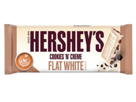 Hershey s Big Bar Cookies  n  Cream Flat White 90g Online Sale