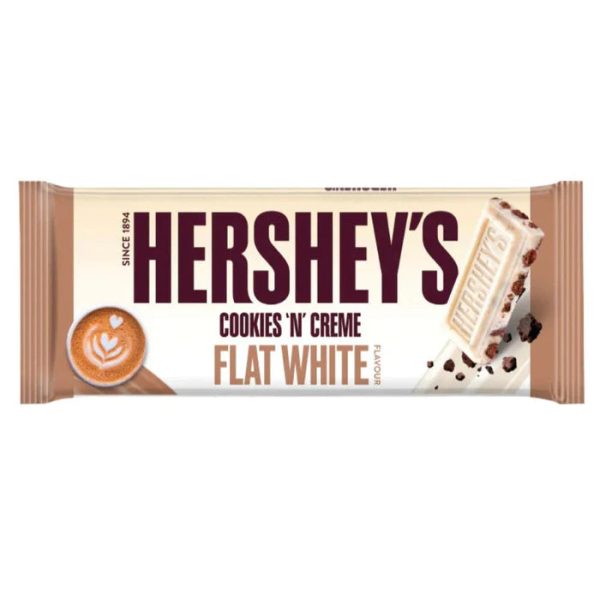 Hershey s Big Bar Cookies  n  Cream Flat White 90g Online Sale