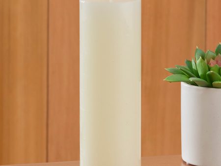 White Unscented Pillar Candle, 2  Dia. For Sale