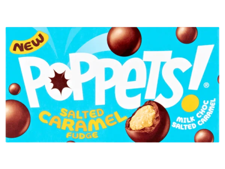 Poppets Milk Choc Coated Salted Caramel Fudge 36g on Sale