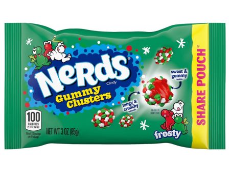 Nerds Gummy Clusters Frosty Share Pouch 85g For Sale