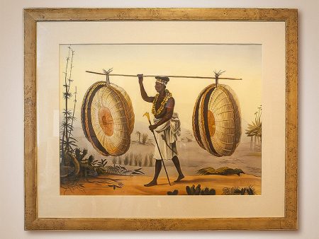 The Basket Weaver  Original Watercolor Painting by Isabelle H. Rey Sale