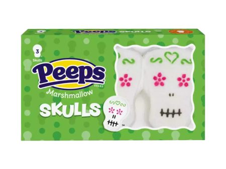 Peeps Marshmallow Skulls (3ct) 43g Supply