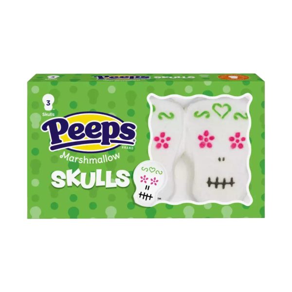 Peeps Marshmallow Skulls (3ct) 43g Supply