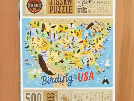 500 Piece Jigsaw Puzzle,  Birding in the USA  by Scott Schiller Fashion