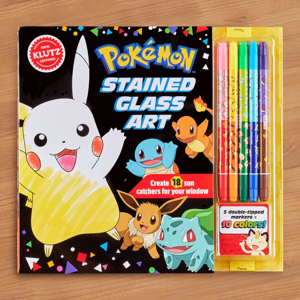 Klutz Pokémon Stained Glass Art Coloring Kit Discount