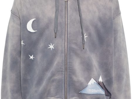 Moon Zip-Up Hoodie Online Hot Sale